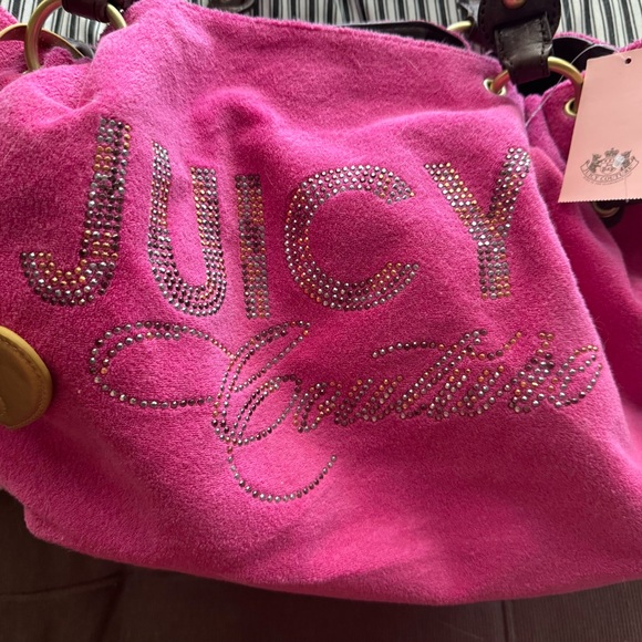 Juicy Couture Y2K RARE Cherry Bling Terry Bag NWT - Picture 3 of 11